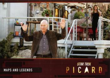 2021 Rittenhouse Star Trek: Picard Season One #12 Maps and Legends Front