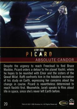 2021 Rittenhouse Star Trek: Picard Season One #20 Absolute Candor Back