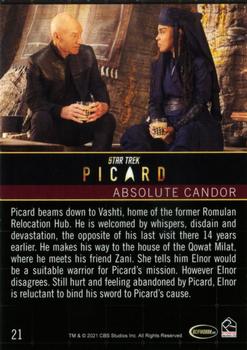 2021 Rittenhouse Star Trek: Picard Season One #21 Absolute Candor Back