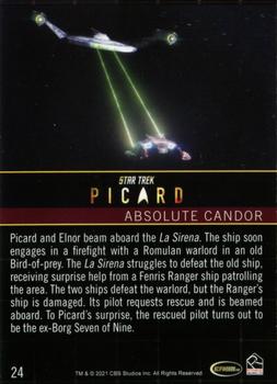 2021 Rittenhouse Star Trek: Picard Season One #24 Absolute Candor Back