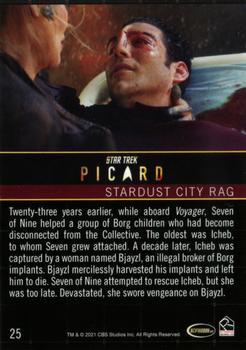 2021 Rittenhouse Star Trek: Picard Season One #25 Stardust City Rag Back