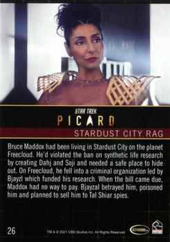 2021 Rittenhouse Star Trek: Picard Season One #26 Stardust City Rag Back