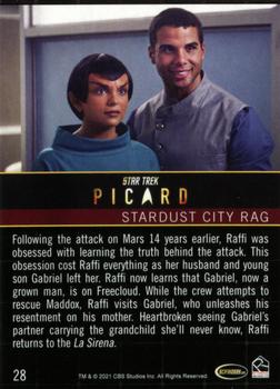 2021 Rittenhouse Star Trek: Picard Season One #28 Stardust City Rag Back