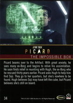 2021 Rittenhouse Star Trek: Picard Season One #34 The Impossible Box Back