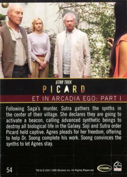 2021 Rittenhouse Star Trek: Picard Season One #54 Et in Arcadia Ego: Part I Back