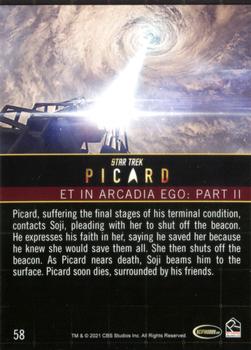 2021 Rittenhouse Star Trek: Picard Season One #58 Et in Arcadia Ego: Part II Back