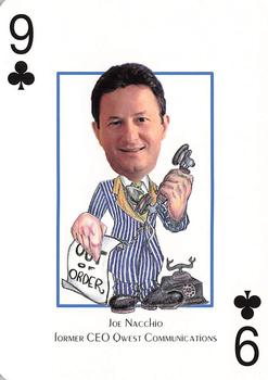 2003 Hero Decks Wall Street Most Wanted Playing Cards #9♣ Joe Nacchio Front