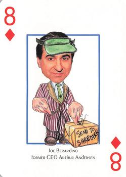 2003 Hero Decks Wall Street Most Wanted Playing Cards #8♦ Joe Berardino Front