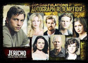 2007 Inkworks Jericho Season 1 - Autographs #NNO Autograph Redemption Front