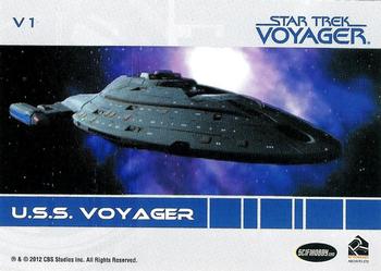 2012 Rittenhouse The Quotable Star Trek Voyager - U.S.S. Voyager #V1 NCC-74656 Back