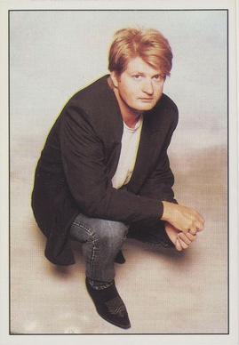 1990 Panini Fan Club Collection Pop Star Stickers #45 Tom Cochrane & Red Rider Front