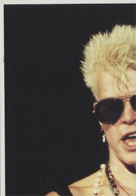 1990 Panini Fan Club Collection Pop Star Stickers #84 Billy Idol Front