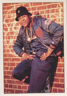 1990 Panini Fan Club Collection Pop Star Stickers #94 L.L. Cool J Front