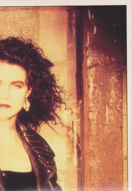1990 Panini Fan Club Collection Pop Star Stickers #116 Alannah Myles Front