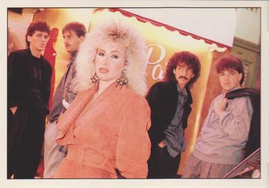 1990 Panini Fan Club Collection Pop Star Stickers #121 Nuance Front