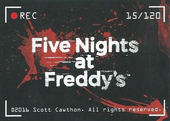 2016 Five Nights at Freddy's #15 Golden Freddy in game poster Back