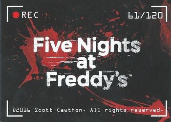 97 GOLDEN FREDDY HALLWAY CAMERA 2016 FNAF Five Nights at Freddy's card