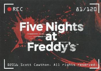 2016 Five Nights at Freddy's #81 8 bit Toy Freddy poster Back