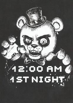 2016 Five Nights at Freddy's #86 B&W 12 am first night poster Front