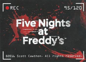 2016 Five Nights at Freddy's #95 Scary withered Chica on camera poster Back