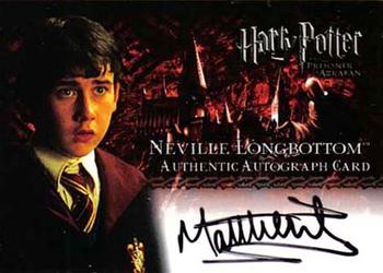 2004 ArtBox Harry Potter and the Prisoner of Azkaban - Autographs #NNO Matthew Lewis Front