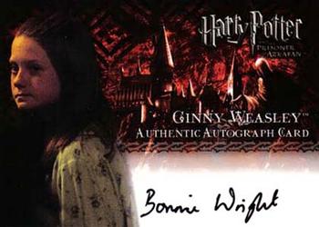 2004 ArtBox Harry Potter and the Prisoner of Azkaban - Autographs #NNO Bonnie Wright Front