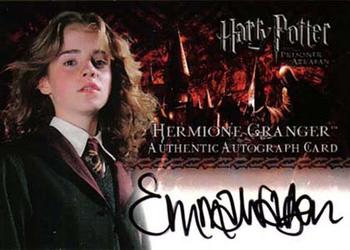 2004 ArtBox Harry Potter and the Prisoner of Azkaban - Autographs #NNO Emma Watson Front