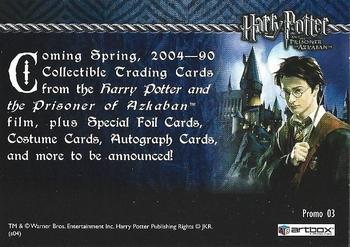 2004 ArtBox Harry Potter and the Prisoner of Azkaban - Silver Foil #03 Hermione Granger / Harry Potter Back
