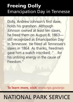 2011 National Park Service Civil War to Civil Rights - Andrew Johnson National Historic Site #NNO Freeing Dolly: Emancipation Day in Tennessee Back