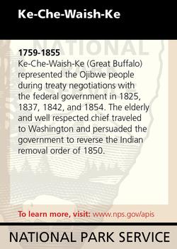 2011 National Park Service Civil War to Civil Rights - Apostle Islands National Lakeshore #NNO Ke-Che-Waish-Ke Back