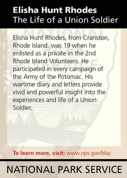 2011 National Park Service Civil War to Civil Rights - John H. Chafee Blackstone River Valley National Heritage Corridor #NNO Elisha Hunt Rhodes: The Life of a Union Soldier Back