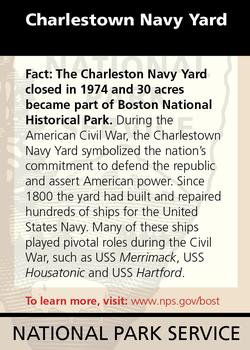2011 National Park Service Civil War to Civil Rights - Boston National Historical Park #NNO Charleston Navy Yard Back