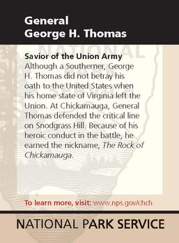 2011 National Park Service Civil War to Civil Rights - Chickamauga & Chattanooga National Military Park #NNO General George H. Thomas Back