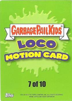 2013 Garbage Pail Kids Brand New Series 3 - Loco Motion #7 Mirror globe head Back