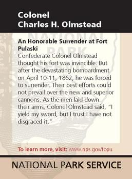 2011 National Park Service Civil War to Civil Rights - Fort Pulaski National Monument #NNO Colonel Charles H. Olmstead Back