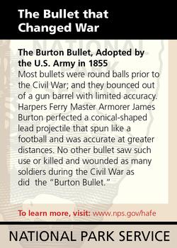 2011 National Park Service Civil War to Civil Rights - Harpers Ferry National Historical Park #NNO The Bullet that Changed War Back
