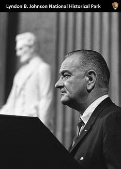 2011 National Park Service Civil War to Civil Rights - Lyndon B. Johnson National Historical Park #NNO President Lyndon B. Johnson Front