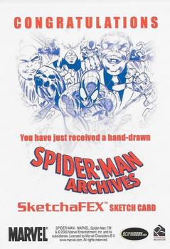 2009 Rittenhouse Spider-Man Archives - Sketches #NNO Newton Barbosa Back