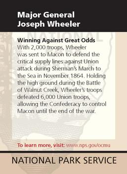 2011 National Park Service Civil War to Civil Rights - Ocmulgee National Monument #NNO Major General Joseph Wheeler Back
