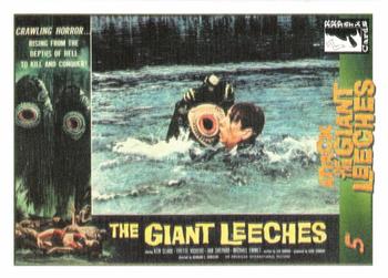 2020 RRParks Cards Series Four - Attack of the Giant Leeches #5 Scene of leech attacking swimmer Front
