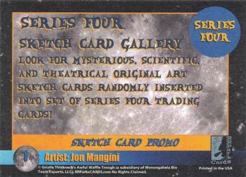 2020 RRParks Cards Series Four - Sketches Gallery Promo #1 Jon Mangini Back