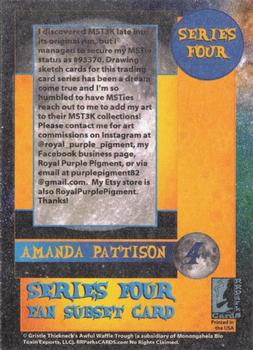 2020 RRParks Cards Series Four - Fans #4 Amanda Pattison Back