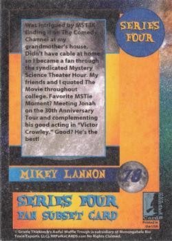 2020 RRParks Cards Series Four - Fans #78 Mikey Lannon Back