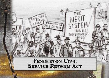 2020 Historic Autographs POTUS The First 36 #80 Pendelton Civil Service Reform Act Front