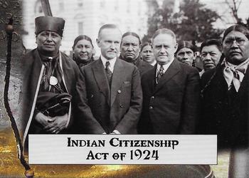 2020 Historic Autographs POTUS The First 36 #99 Indian Citizenship Act of 1924 Front