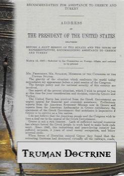 2020 Historic Autographs POTUS The First 36 #104 Truman Doctrine Front