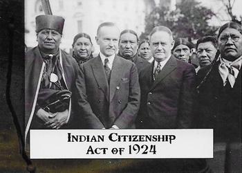 2020 Historic Autographs POTUS The First 36 - Alloy #99 Indian Citizenship Act of 1924 Front