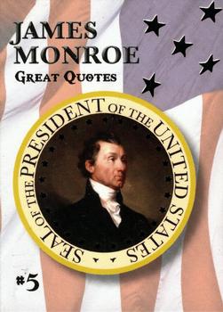 2020 Historic Autographs POTUS The First 36 - Famous Quotes #5 James Monroe Front