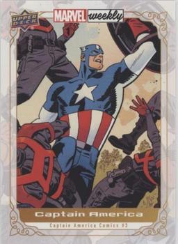 2020 Upper Deck Marvel Weekly #13 Captain America Front