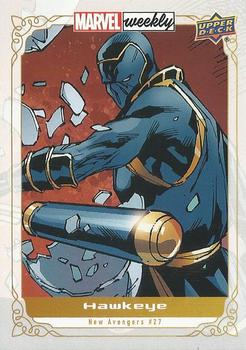 2020 Upper Deck Marvel Weekly #18 Hawkeye Front